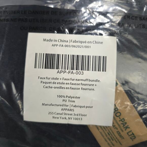 Apparis Faux Fur Stole And Earmuff Bundle - Picture 7 of 7